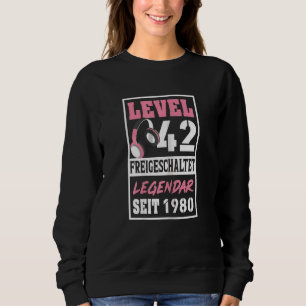 Level 8 Years Gamer Girl Seit 2014 Birthday Video Sweatshirt