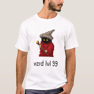 Level 99 Wizard Pixel Art T-Shirt