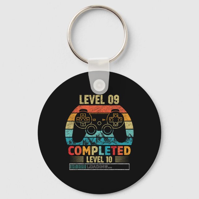Level 9 Completed Level 10 Loading 9th Birthday Vi Key Ring (Front)
