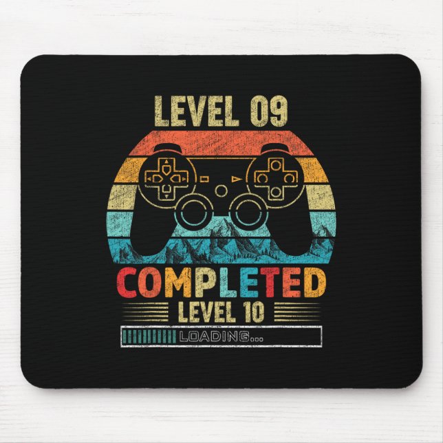 Level 9 Completed Level 10 Loading 9th Birthday Vi Mouse Mat (Front)