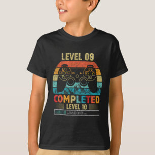 Level 9 Completed Level 10 Loading 9th Birthday Vi T-Shirt