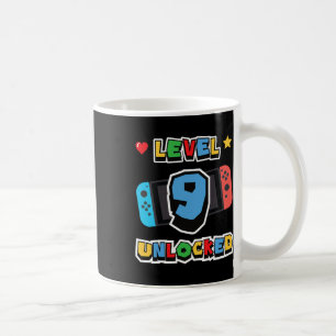 Level 9 Unlocked 9th Birthday Kids Video Game 9 Ye Coffee Mug