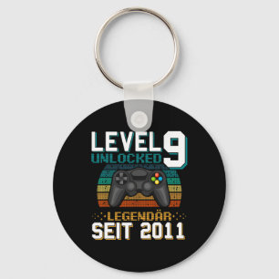 Level 9 Unlocked Awesome 2012 Video Game 9th Birth Key Ring
