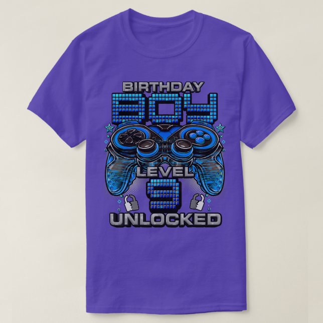 Level 9 Unlocked Awesome Since 2014 9th Birthday G T-Shirt (Design Front)