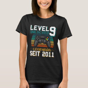 Level 9 Unlocked Awesome Since 2015 9th Birthday G T-Shirt