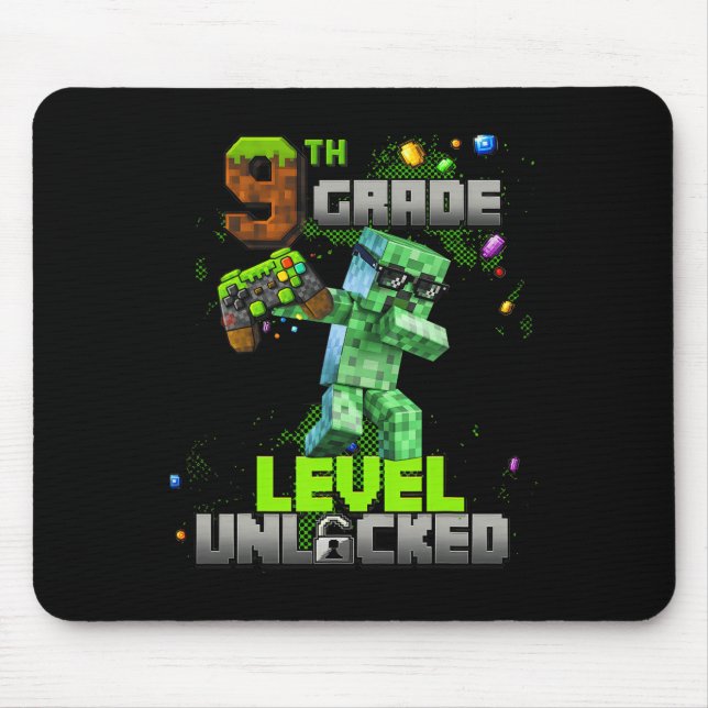 Level 9 Unlocked Awesome Since 2016 Birthday Boy P Mouse Mat (Front)