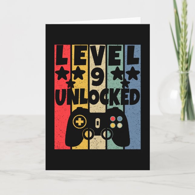 Level 9 Unlocked Card (Front)