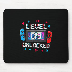 Level 9 Unlocked Gamer 9th Birthday Gift Video Gam Mouse Mat