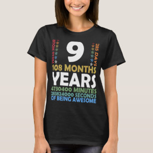Level 9 Unlocked Video Game 9th Birthday Party Ret T-Shirt