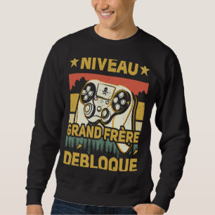 Level Big Brother Unlocked Gamer Gaming Brother Sweatshirt