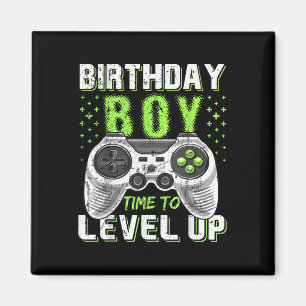 Level Clic Up Birthday Boy Video Game Kids Girls B Magnet