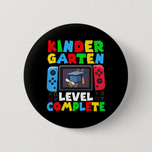 Level Complete Last Day Of School Graduate Boys 6 Cm Round Badge