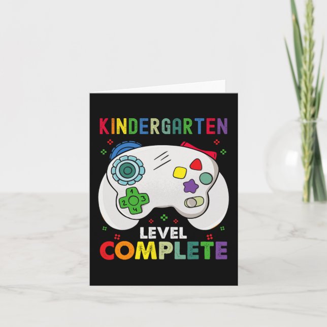 Level Complete Last Day Of School Graduation  Card (Front)