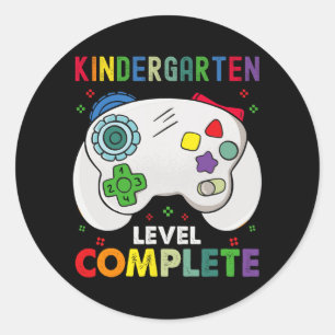 Level Complete Last Day Of School Graduation  Classic Round Sticker