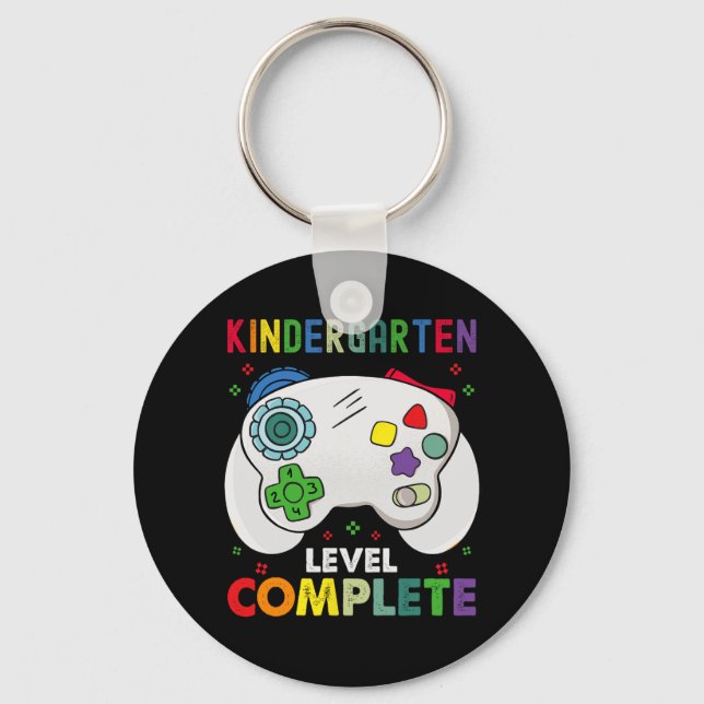 Level Complete Last Day Of School Graduation  Key Ring (Front)