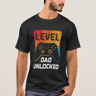 Level Dad Unlocked Retro & Vintage T-Shirt