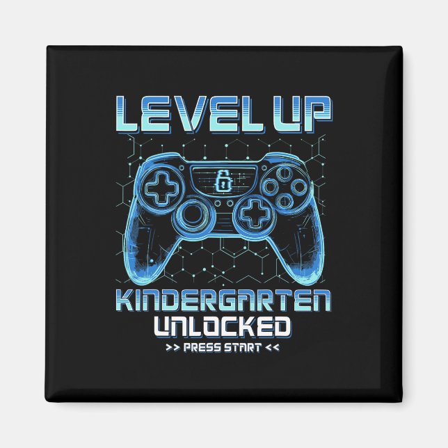 Level Kindergarten Unlocked Back To School Video G Magnet (Front)