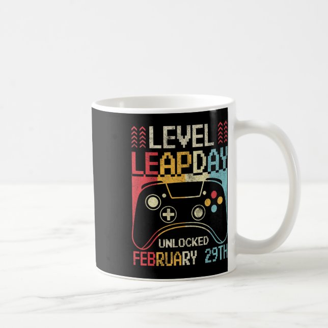 Level Leap Day Unlocked Video Game Controller Game Coffee Mug (Right)