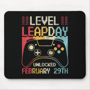 Level Leap Day Unlocked Video Game Controller Game Mouse Mat