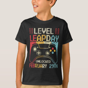 Level Leap Day Unlocked Video Game Controller Game T-Shirt