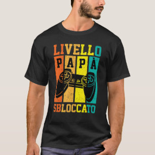 Level New Dad Unlocked Gamer Video Game Vintage Ar T-Shirt