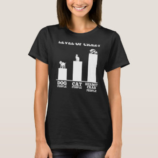 Level Of Crazy Hermit Crab Outfit Shellfish Aquacu T-Shirt