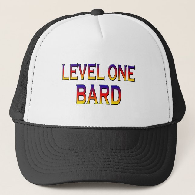 Level one bard trucker hat (Front)