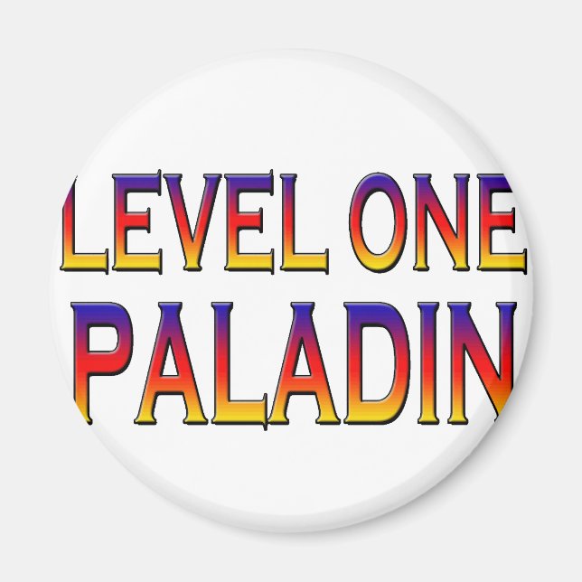 Level one paladin magnet (Front)