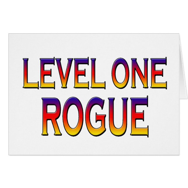 Level one rogue (Front Horizontal)