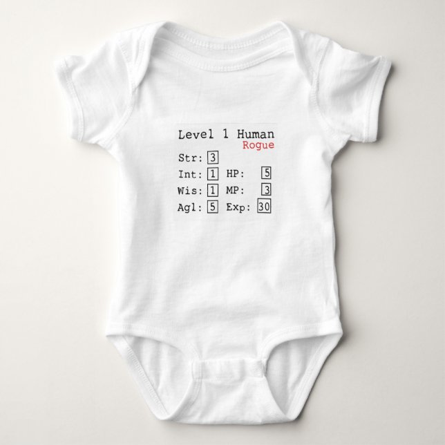 Level One Rogue Baby Bodysuit (Front)