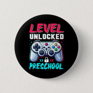 Level Preschool Unlocked Back To School Boys Team 6 Cm Round Badge