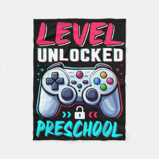 Level Preschool Unlocked Back To School Boys Team Fleece Blanket