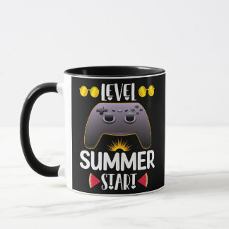 Level Summer Start Funny Video Gaming Lovers Mug
