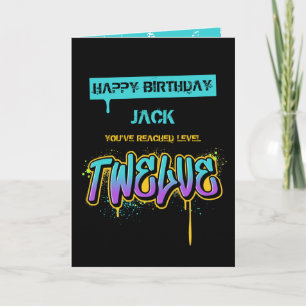 Level Twelve Birthday Card