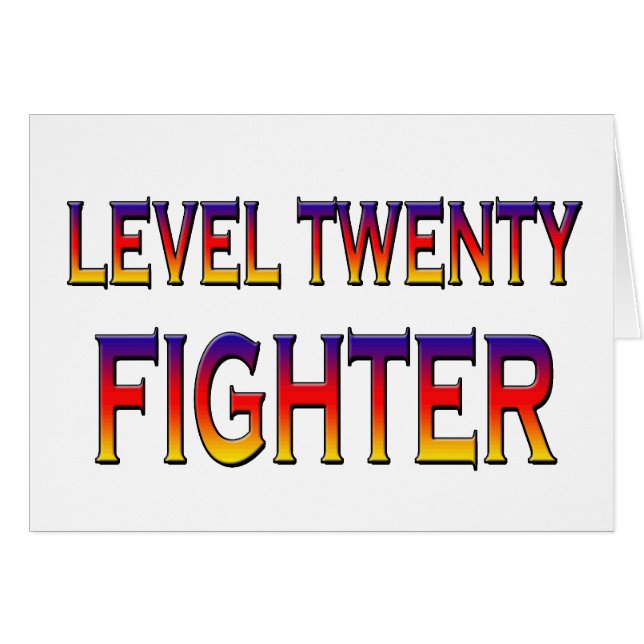 Level twenty fighter (Front Horizontal)