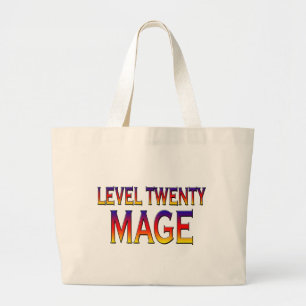 Level twenty Mage Large Tote Bag