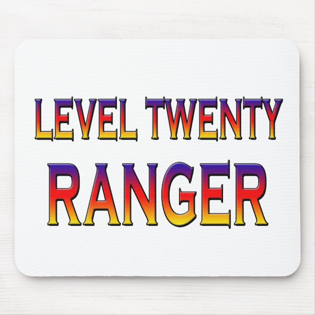 Level twenty ranger mouse mat (Front)