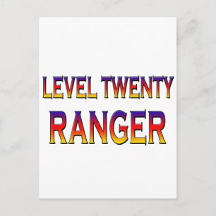 Level twenty ranger postcard