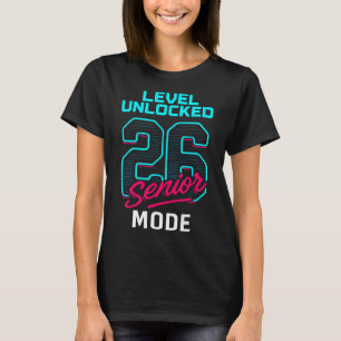 Level Unlocked 2026 Senior Mode Gamer Senior Cl Of T-Shirt