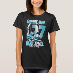 Level Unlocked 27th Birthday 27 Years Man Woman Ga T-Shirt