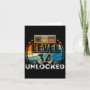 Level &#  Unlocked Birthday Boy &# th Video Game Card