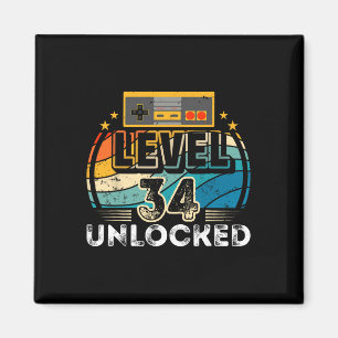Level &#; Unlocked Birthday Boy &#; th Video Game Magnet