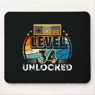 Level &#; Unlocked Birthday Boy &#; th Video Game Mouse Mat