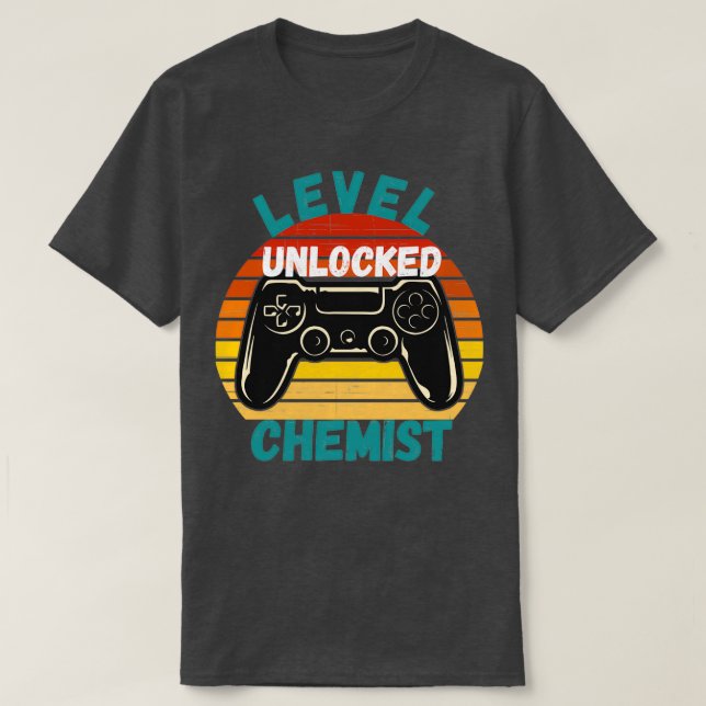 Level Unlocked Chemist T-Shirt (Design Front)