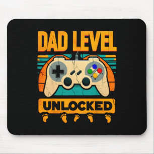 Level Unlocked Father39s Day New Dad Mouse Mat