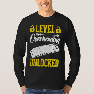 Level Unlocked Overbending Harmonica Player T-Shirt