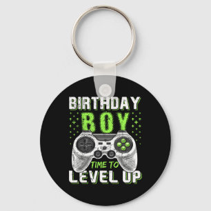 Level Up Birthday Boy Video Game - Clic Fit1 Key Ring