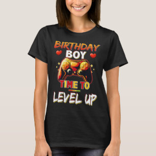 Level Up Birthday Boy Video Game  T-Shirt