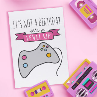 Level Up Birthday Card