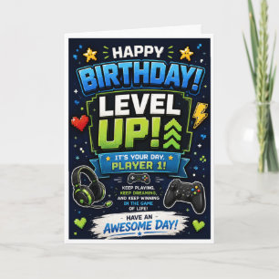 Level Up Birthday Son Card